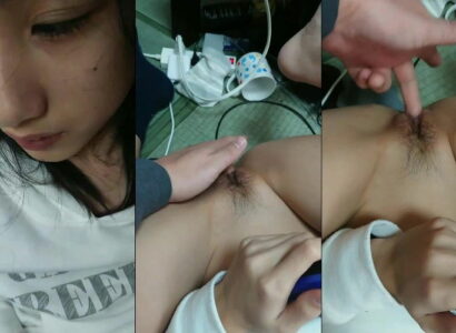 Em nữ sinh nằm chơi game còn anh móc ở dưới